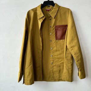 STAUD long sleeve button up shirt jacket Women's Large